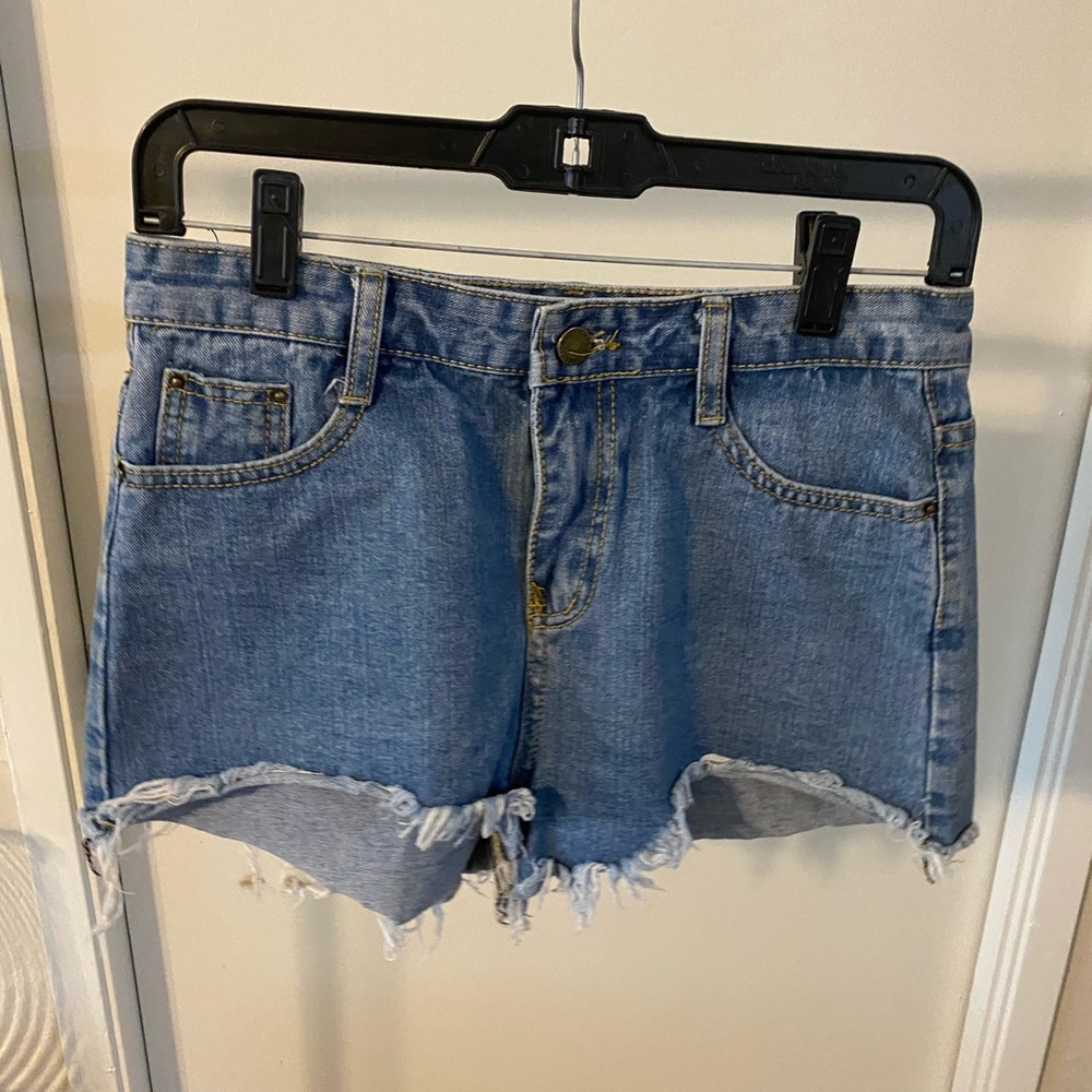High Waisted Denim Shorts